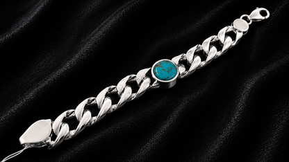 Turquoise Stone Men's Bracelet
