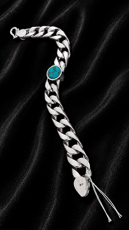 Turquoise Stone Men's Bracelet