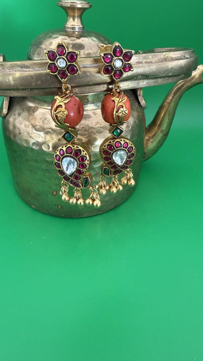 red-flower-stud-mango-drop-22k-gold-plated-silver-earrings.jpg