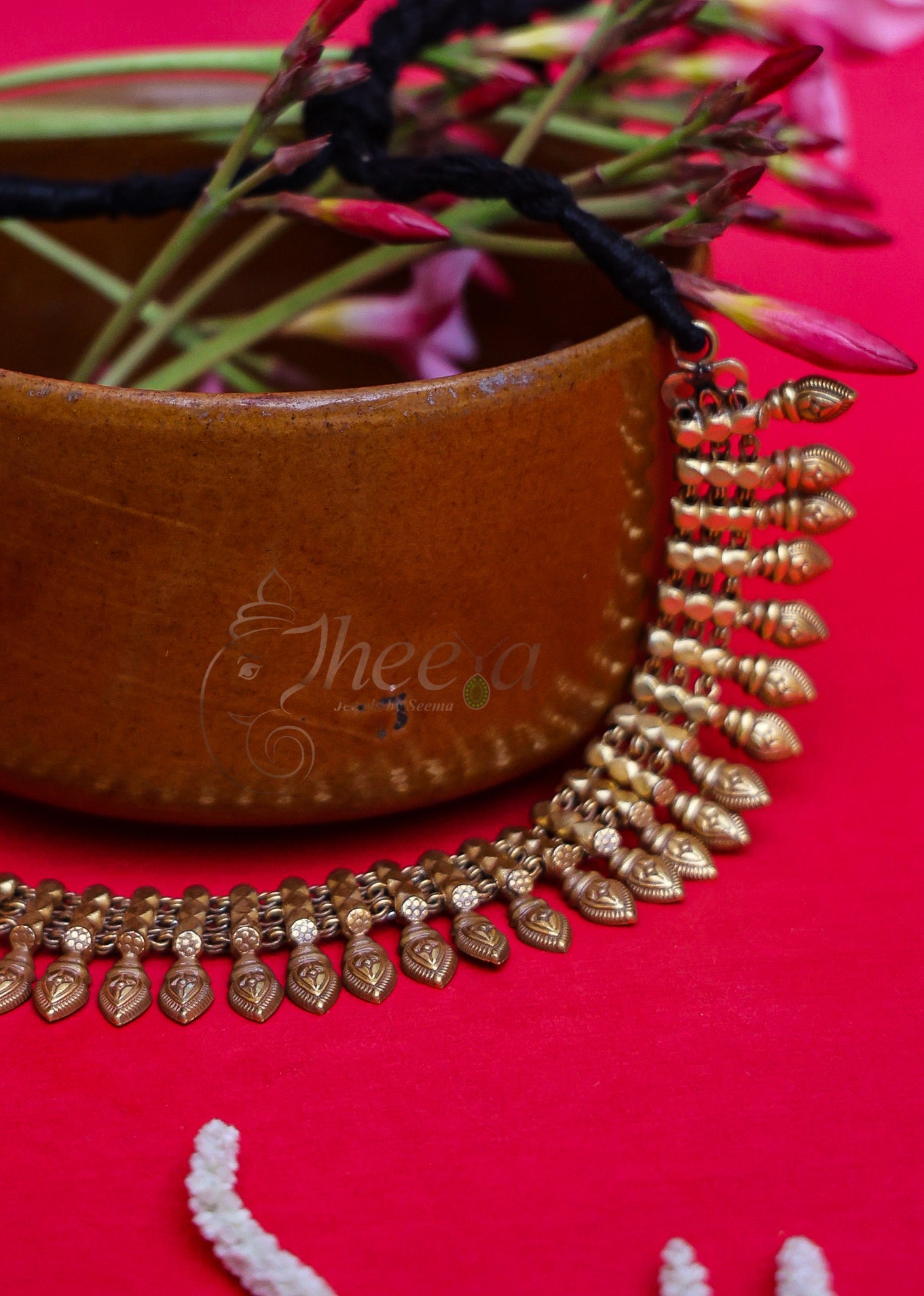 Vintage plain kohlapuri necklace