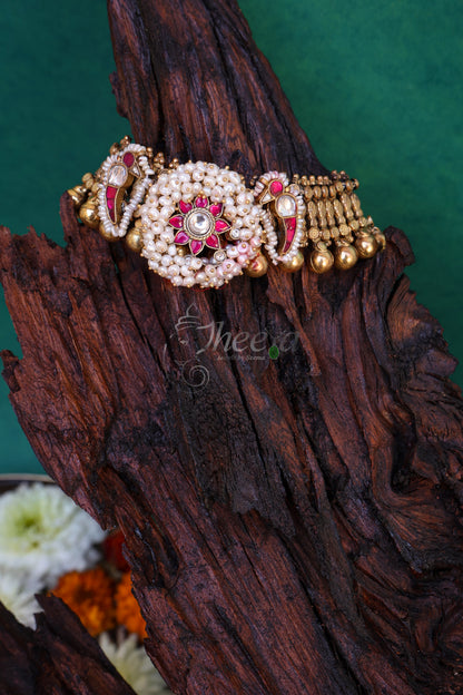 Gold kundan Anklets