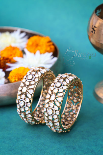 Moissanite Thick Bangles