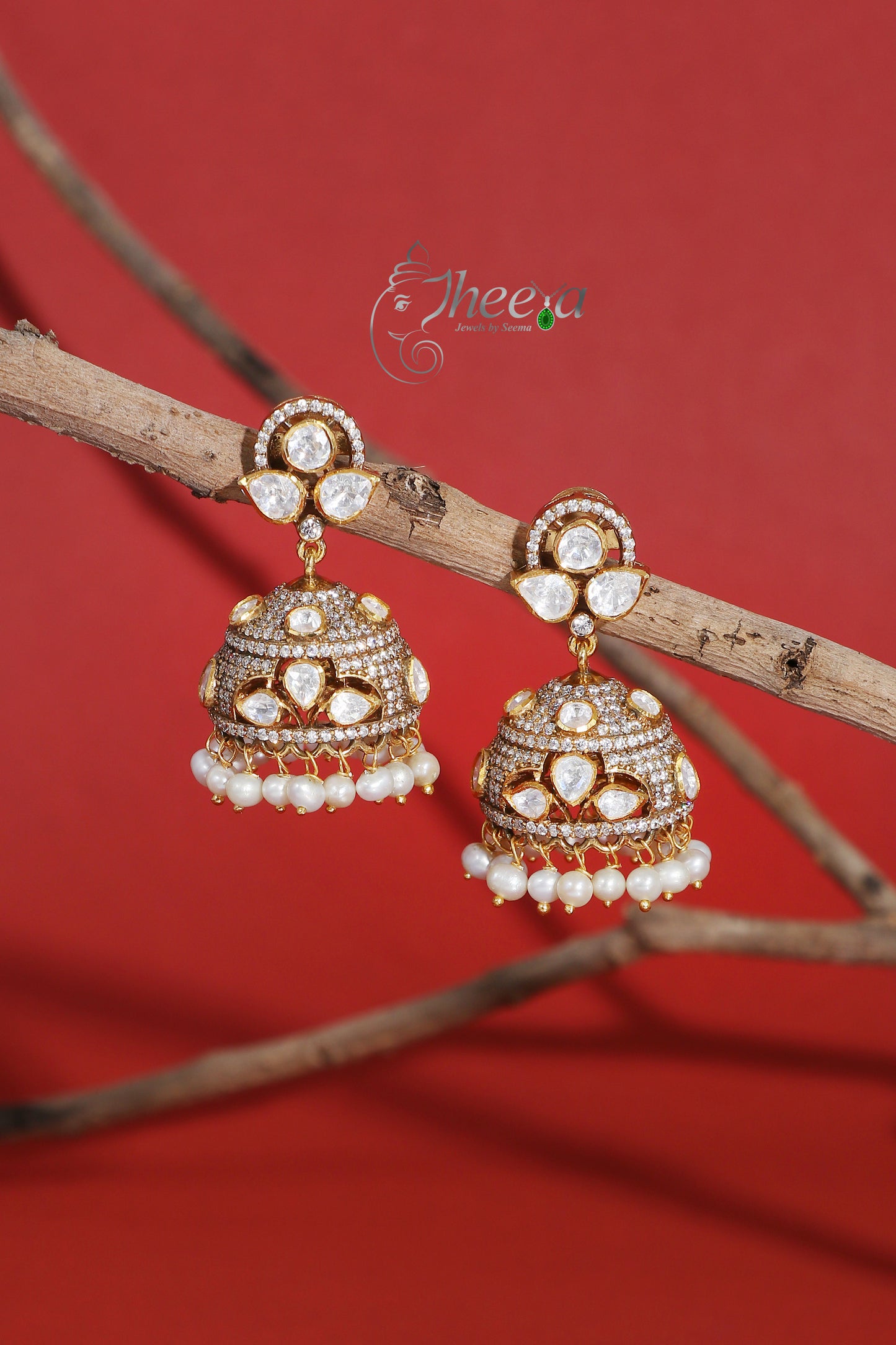 Ratnavalli Clover stud Jhumka