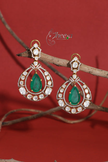 Ratnavalli Green chandbali