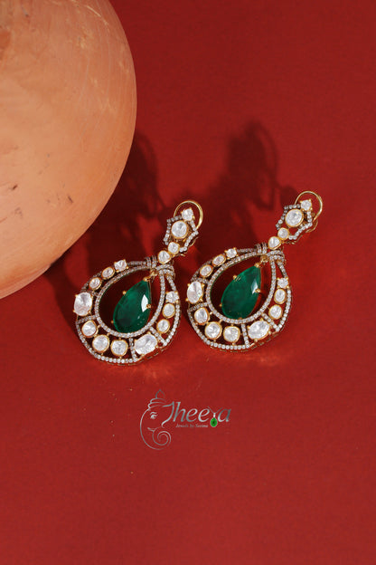 Ratnavalli Green chandbali