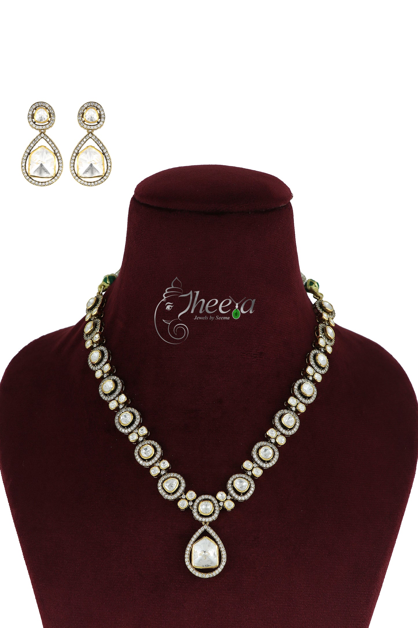 Ratnavalli Big stone Moissanite Set
