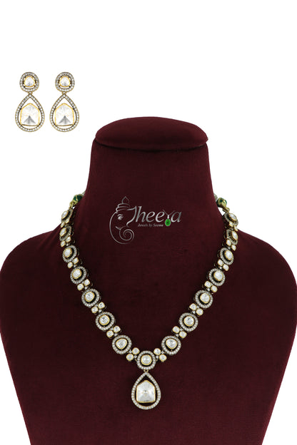 Ratnavalli Big stone Moissanite Set