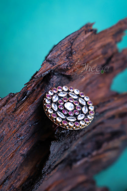 Red and white stones