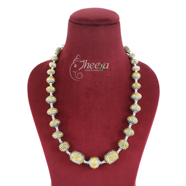 Saadagi Dual Tone Beads Necklace image 1