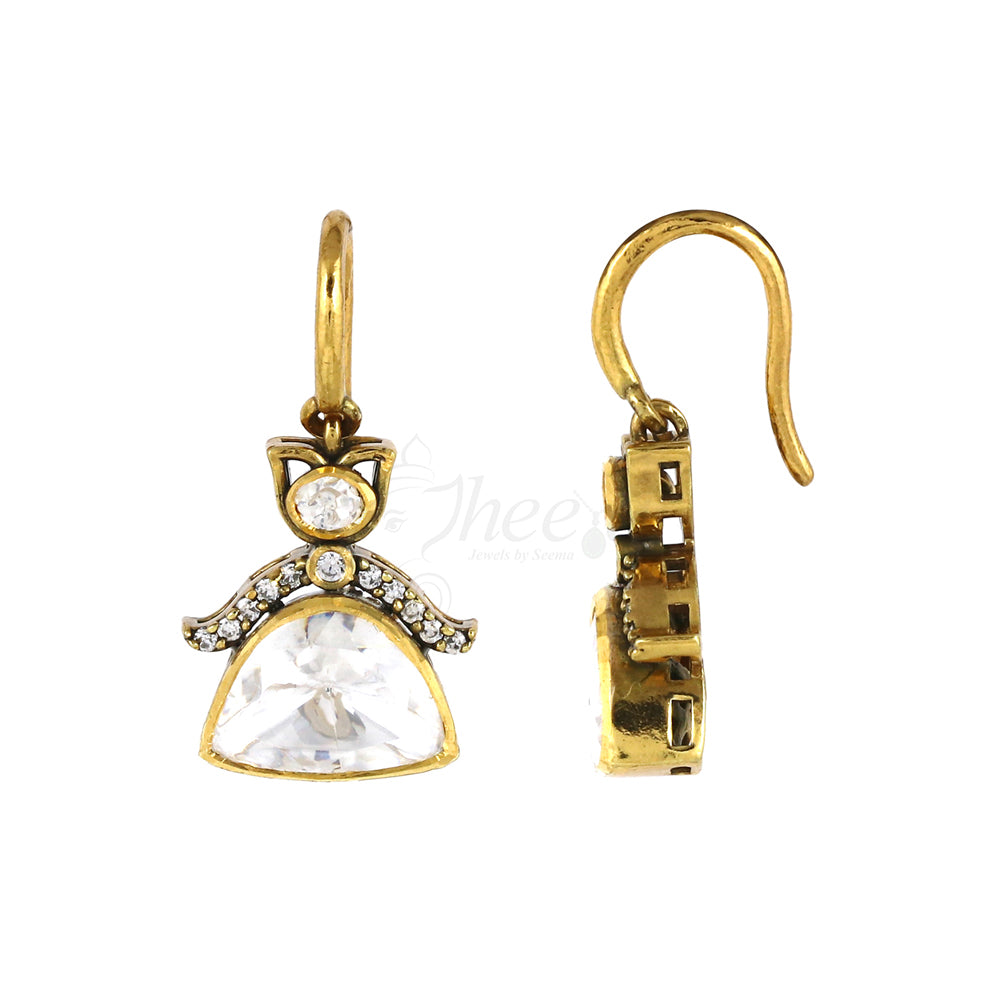 Moissanite Drop Studs image 2