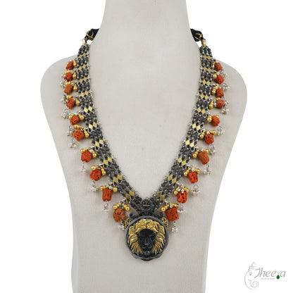 Lion Pendant with Coral Drops image 2