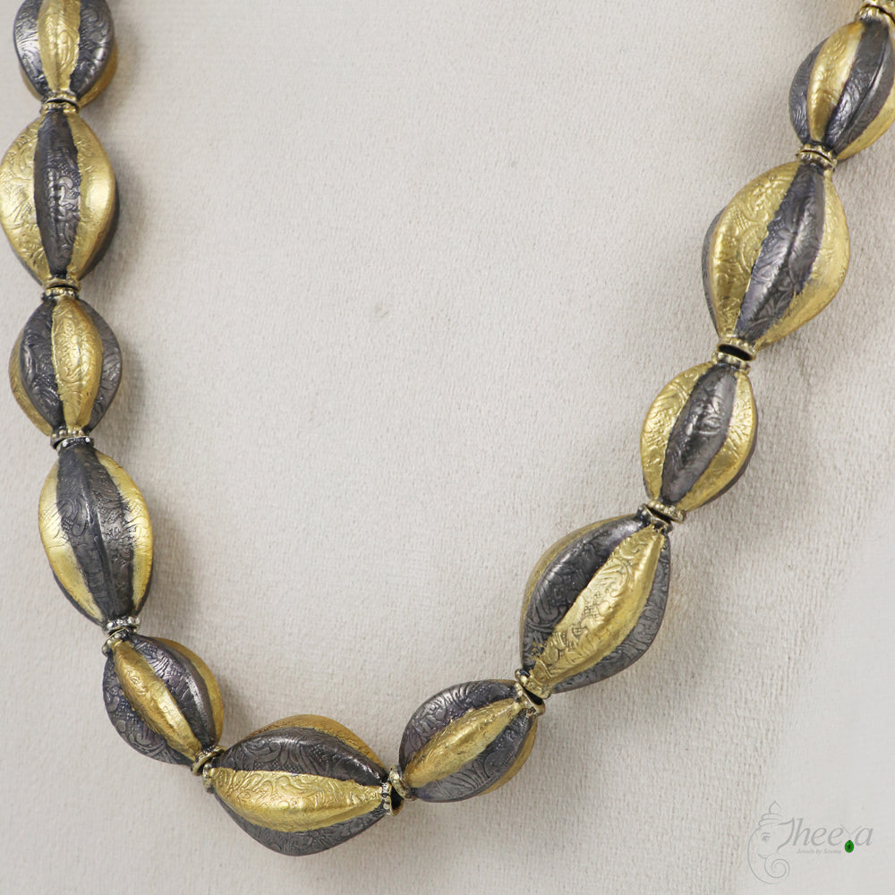 Gold and Rhodium Necklace image 2