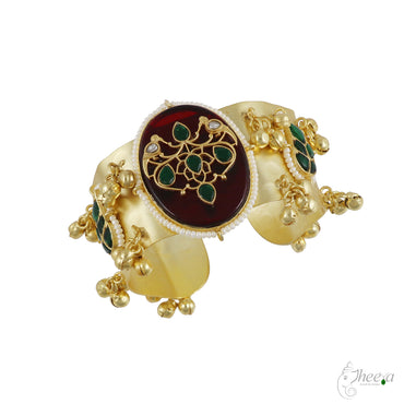 Cuff with Stone and Inlay Work image 1