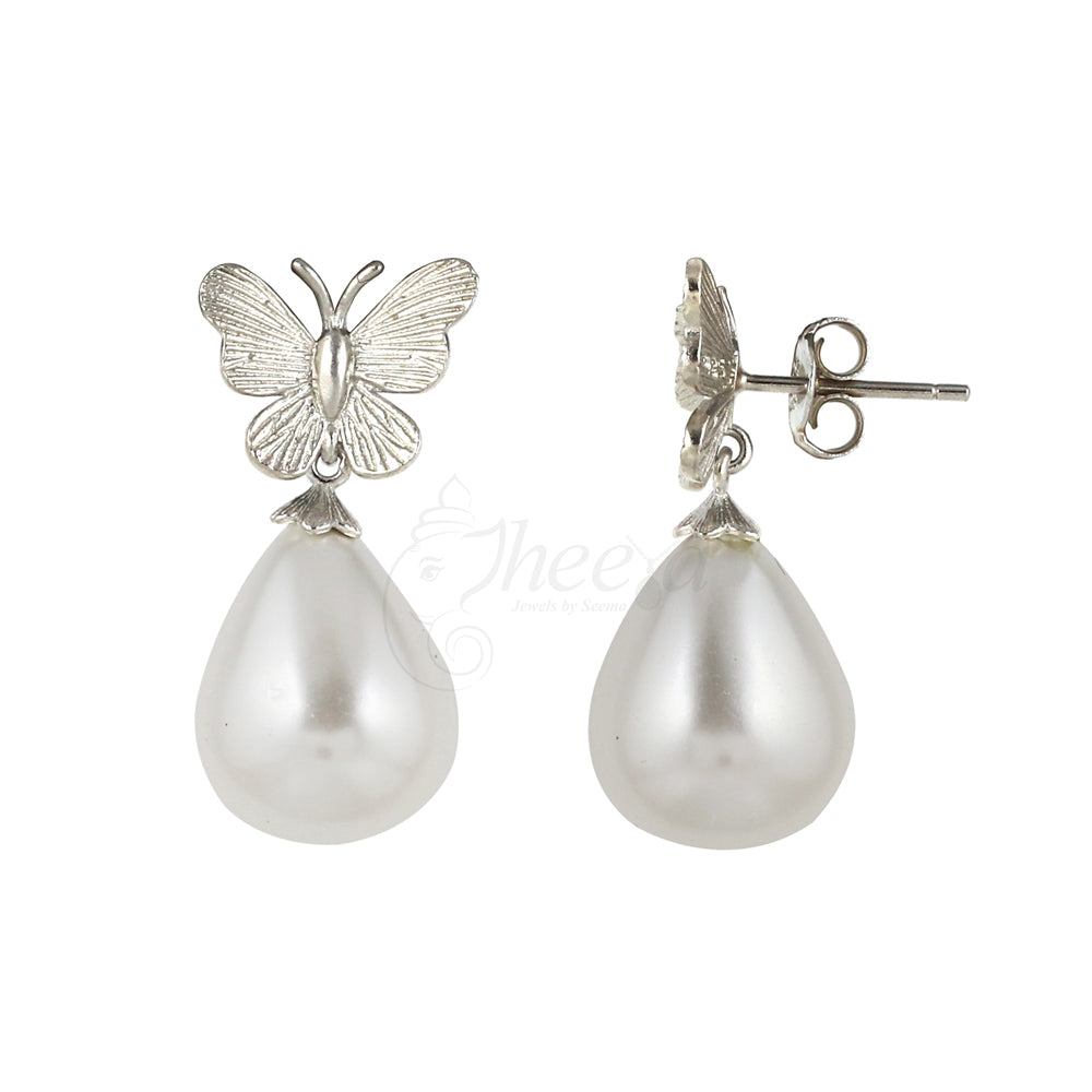 Butterfly with Pearl Drop image 2