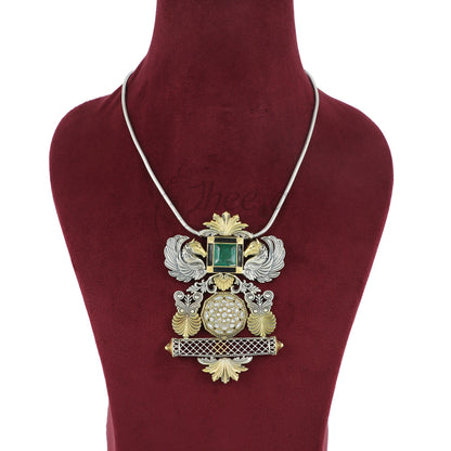 Fusion Pendant with Green Doublet(without Chain) image 0