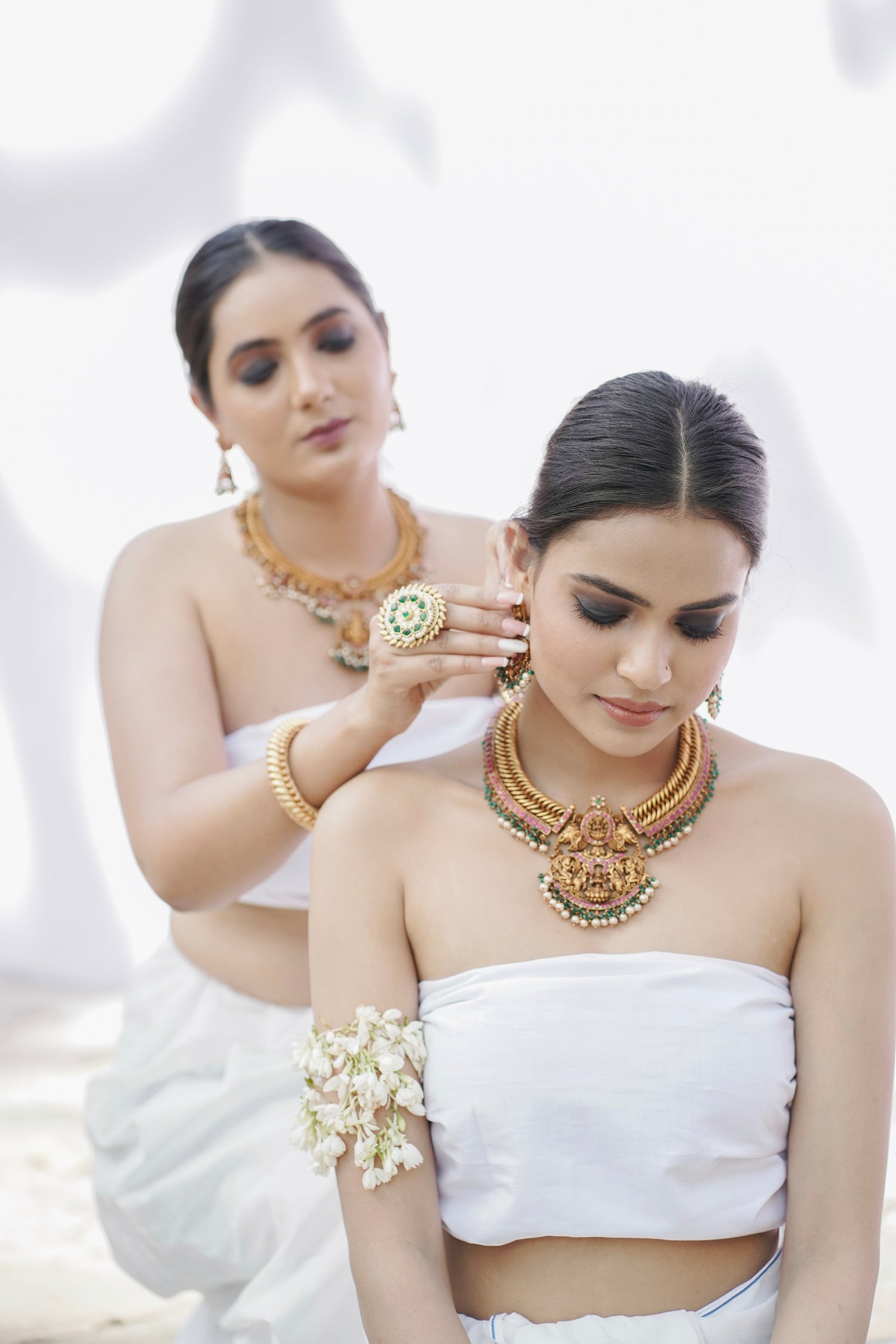 Sringaar Jalebi Necklace Set with Lakshmi motif image 3