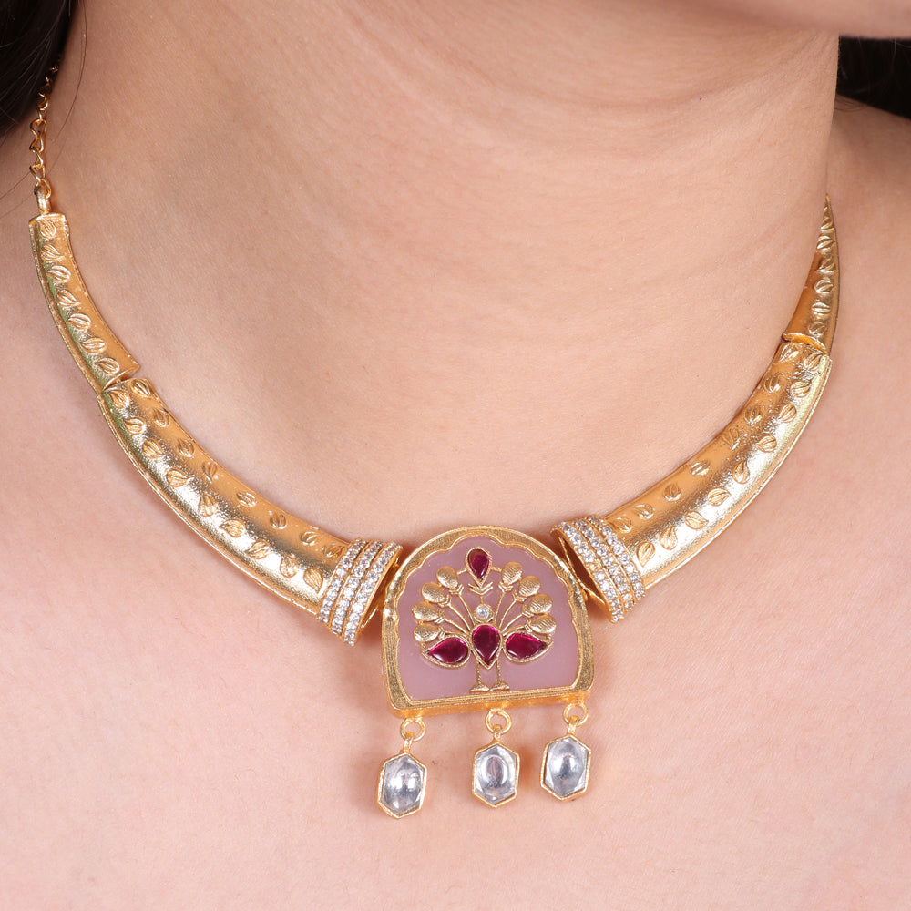 Hasli with Kundan Drops set image 1