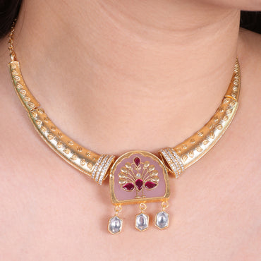 Hasli with Kundan Drops set image 1