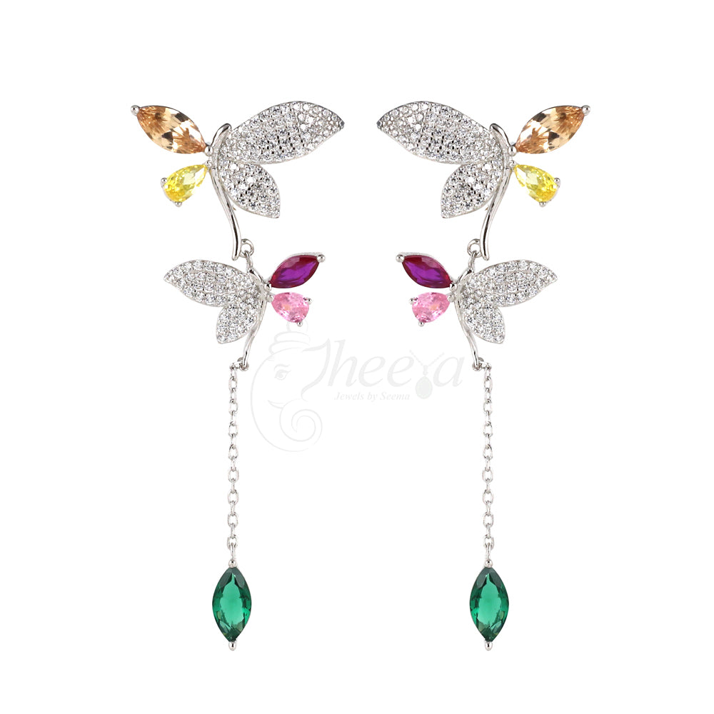 Twin Butterfly Ear Rings image 2