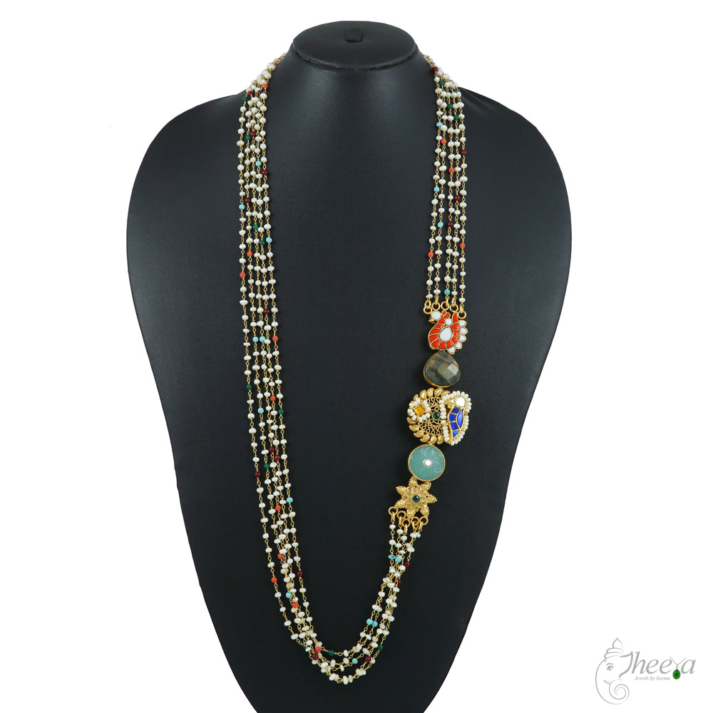 Coral Side Pendant Necklace image 3