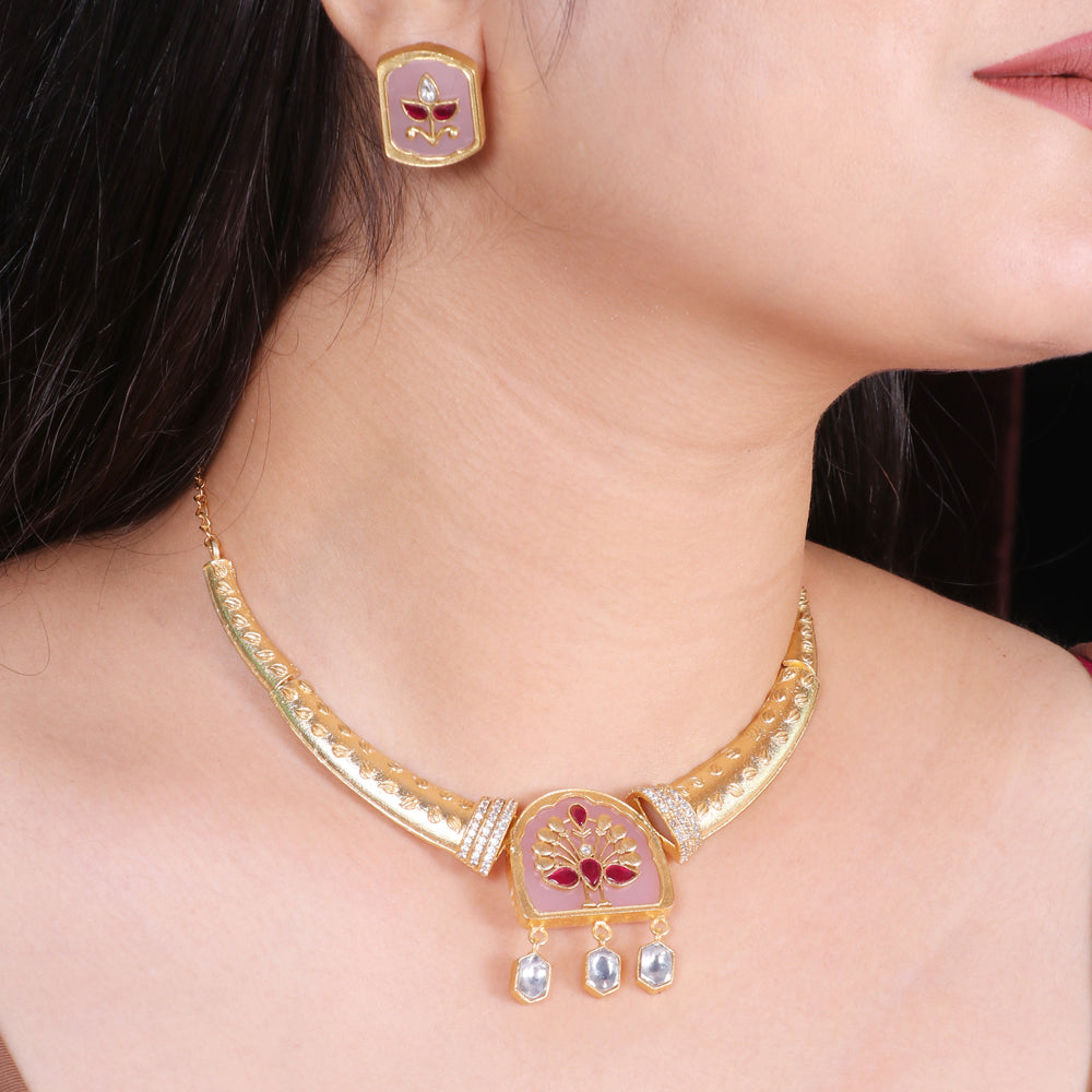 Hasli with Kundan Drops set image 0