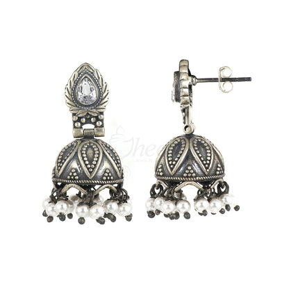 Silver Jhumka image 5