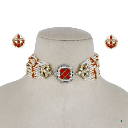 Coral and Pearl Chokar image 3