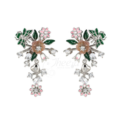 Mother of Pearl with Enamel and Butterfly image 2