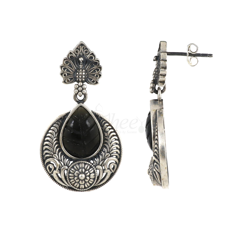 Peacock Stud Drops image 1