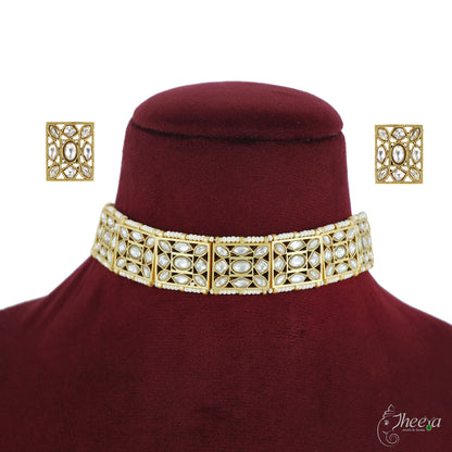 Kundan Chokar Necklace image 3