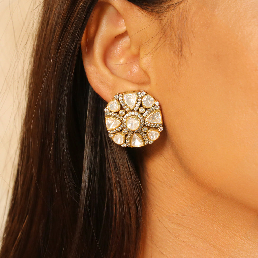 White Moissanite Pendant Set image 2