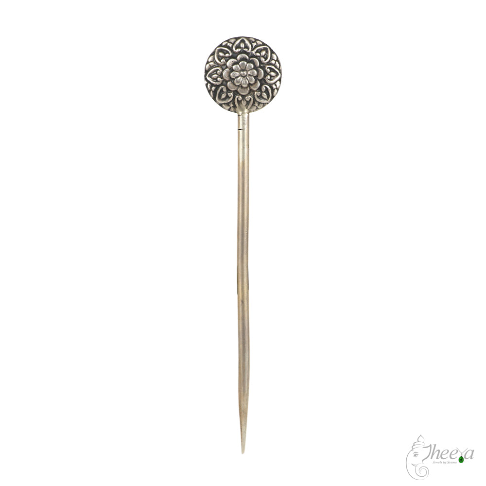 Flower with Petals Round Hair Pin image 2