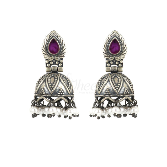 Silver Jhumka image 0