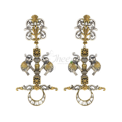 Long Modern with Kundan Earring image 3