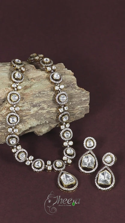 Ratnavalli Big stone Moissanite Set