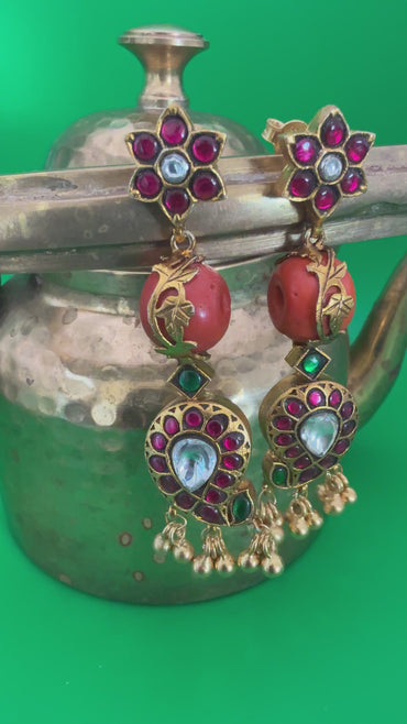 red-flower-stud-mango-drop-22k-gold-plated-silver-earrings.jpg